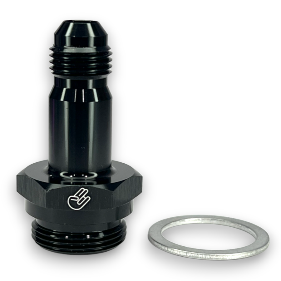 Holley Carb Fuel Inlet Fitting 7/820 to 6AN Long Shocker Fittings