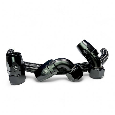 -16AN Black Stainless Universal Radiator Hose Kit