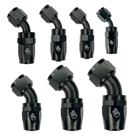Shocker Standard AN 45 Degree Performance Hose End (Select Size)
