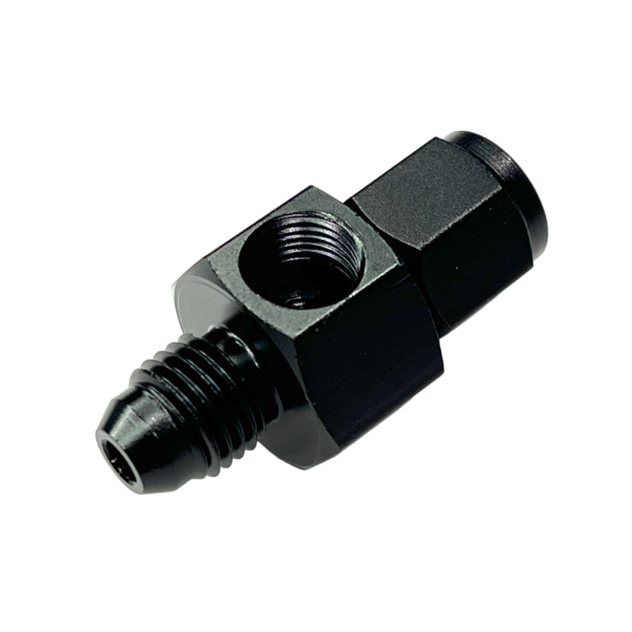 Shocker -4AN Running Sensor Tee 1/8NPT Port – Shocker Fittings