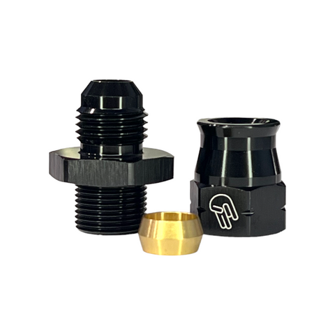 6AN Male to 3/8 Hardline Compression Adapter