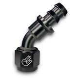 Shocker 8AN Push-Loc 45 Degree Hose End