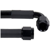 Vinyl Coated Stainless 6AN PTFE 90 Deg. Hose Assembly - Select Length