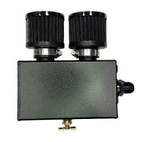 10AN ORB 2 Port Low Profile Fabricated Catch Can w/Breather
