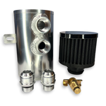 Shocker 10AN Billet Aluminum 2 Port Catch Can w/Breather