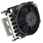 Derale 8AN 16 Pass Tube Type Fluid Cooler & Fan (16" x 12" x 5")