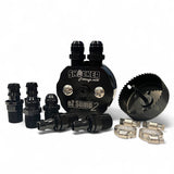 Compact 4" Dual Port Billet Diesel Fuel Sump w/ Built in Return