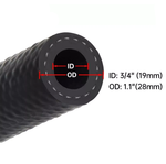 Shocker Push-Loc 12AN NBR Series Hose - 1FT Black