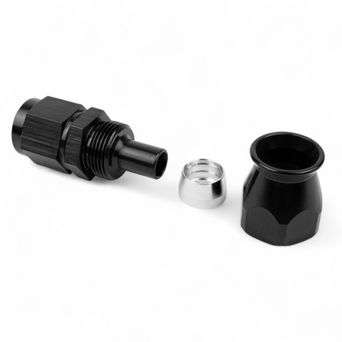 Shocker PTFE Straight Hose End - Aluminum