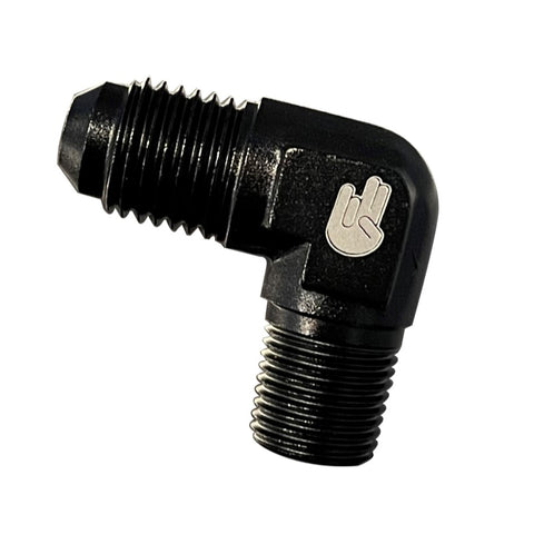 Shocker 1/8NPT to -4AN 90 Degree Adapter