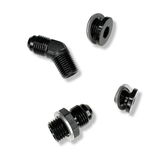 Duramax S300 S400 Turbo -6AN Black Remote Oil Feed Line Kit LB7 LLY LBZ LMM LML