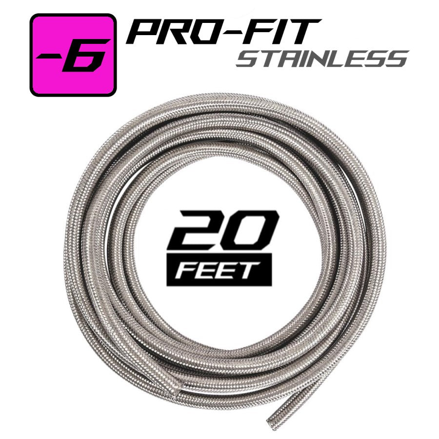 -6AN Shocker PRO-FIT Stainless 20ft Installer Roll – Shocker Fittings