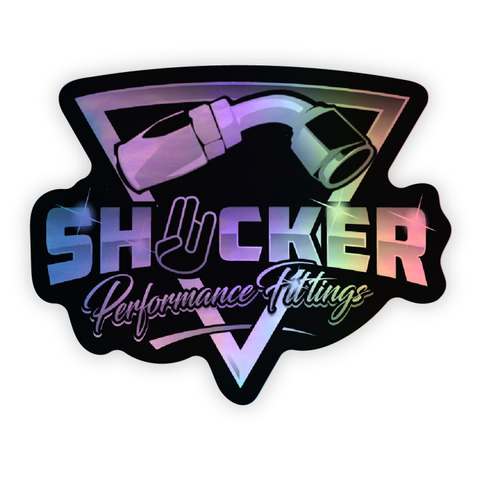 4" x 5" Holographic Performance Fittings Die Cut Sticker